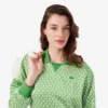 Vestido de polo de cetim plissado