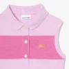 Vestido de polo sem mangas às riscas em malha Piqua