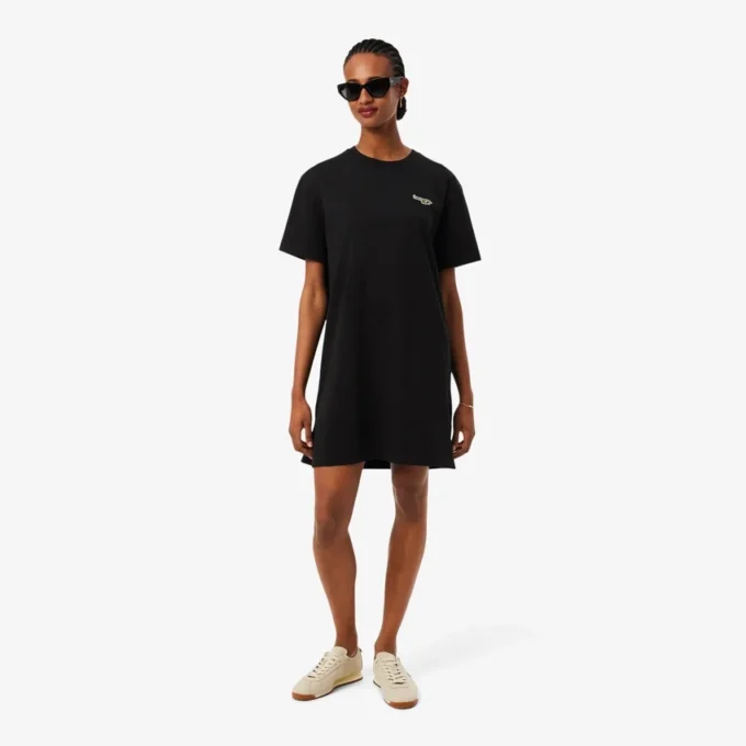 Vestido de T-shirt de algodão oversized