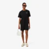 Vestido de T-shirt de algodão oversized