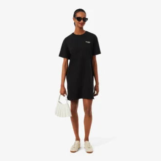 Vestido de T-shirt de algodão oversized