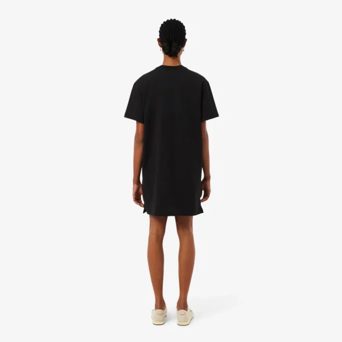 Vestido de T-shirt de algodão oversized