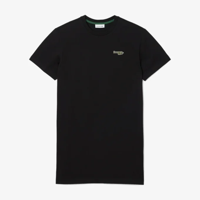 Vestido de T-shirt de algodão oversized