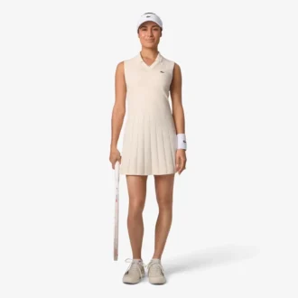 Vestido e calções de ténis elásticos para mulher