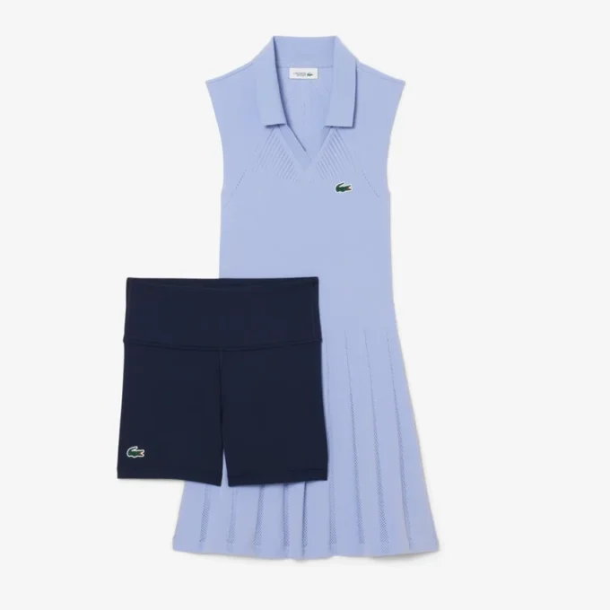 Vestido e calções de ténis elásticos para mulher