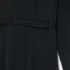 Vestido longo polo plissado da passerelle