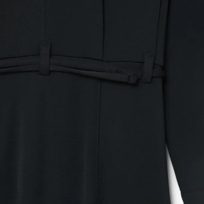 Vestido longo polo plissado da passerelle