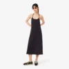 Vestido maxi com alças e costas abertas