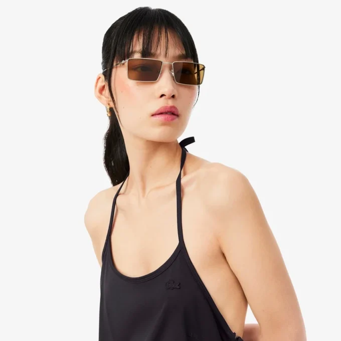 Vestido maxi com alças e costas abertas