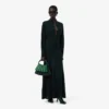 Vestido Maxi de Seda com Gola Polo Runway