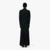 Vestido Maxi de Seda com Gola Polo Runway