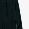 Vestido Maxi de Seda com Gola Polo Runway