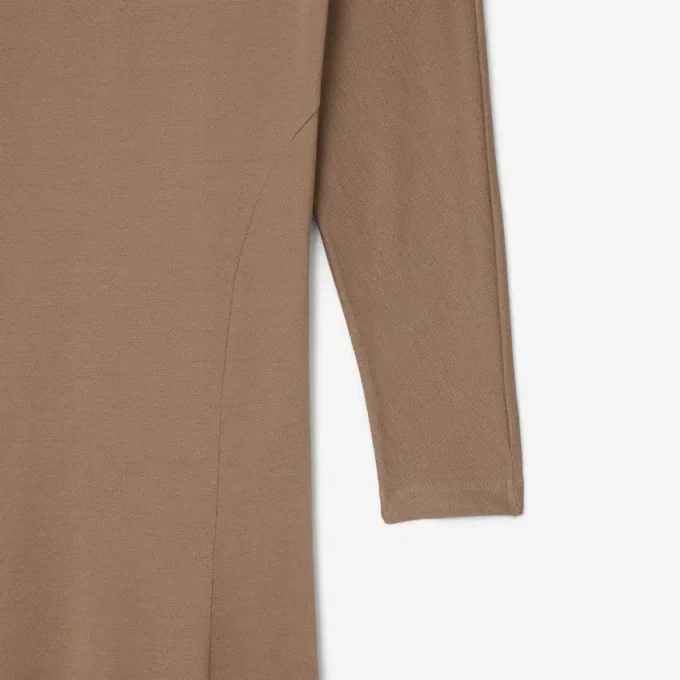 Vestido Maxi de Seda com Gola Polo Runway