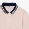 Vestido polo com saia plissada em piqué