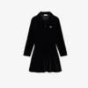 Vestido Polo em Veludo Elástico Brilhante para Menina