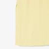 Vestido polo longo de algodão canelado para mulher