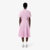 Vestido polo mini-piqué com corte evasê para mulher