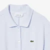 Vestido polo mini-piqué com corte evasê para mulher