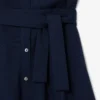 Vestido polo mini-piqué com corte evasê para mulher