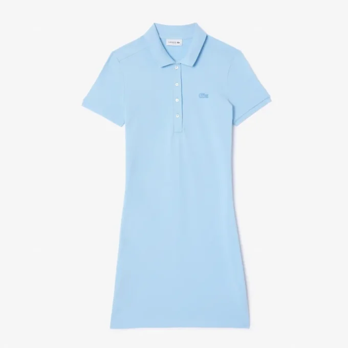 Vestido Polo Mini Piqué Elástico Slim Fit para mulher