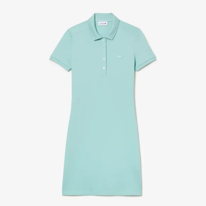 Vestido Polo Mini Piqué Elástico Slim Fit para mulher