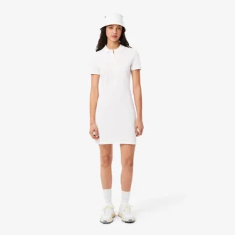 Vestido Polo Mini Piqué Elástico Slim Fit para mulher