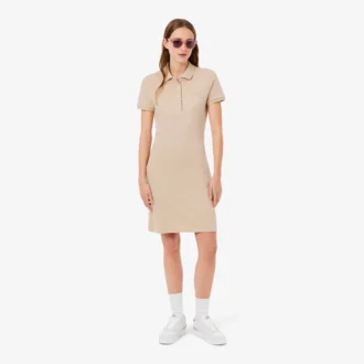 Vestido Polo Mini Piqué Elástico Slim Fit para mulher