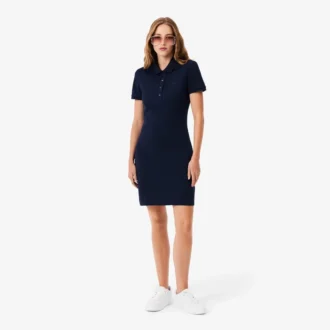 Vestido Polo Mini Piqué Elástico Slim Fit para mulher