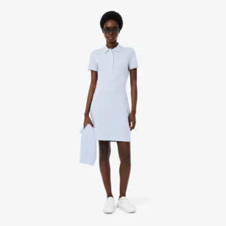 Vestido Polo Mini Piqué Elástico Slim Fit para mulher
