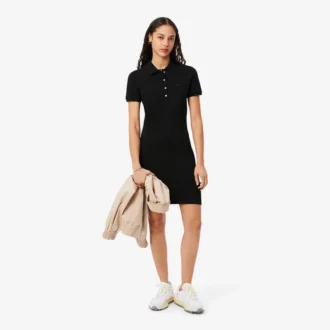 Vestido Polo Mini Piqué Elástico Slim Fit para mulher
