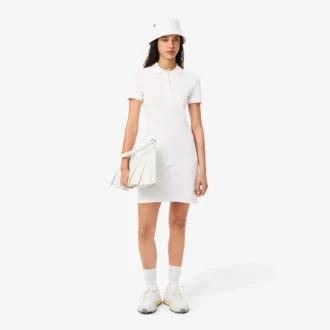 Vestido Polo Mini Piqué Elástico Slim Fit para mulher