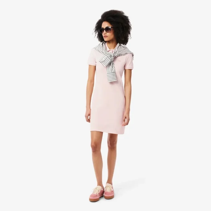 Vestido Polo Mini Piqué Elástico Slim Fit para mulher