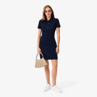 Vestido Polo Mini Piqué Elástico Slim Fit para mulher