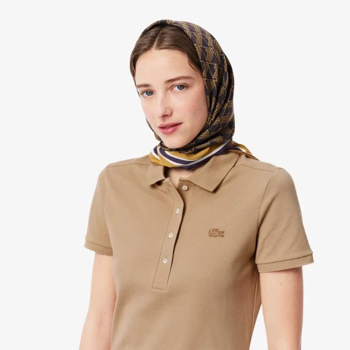 Vestido Polo Mini Piqué Elástico Slim Fit para mulher