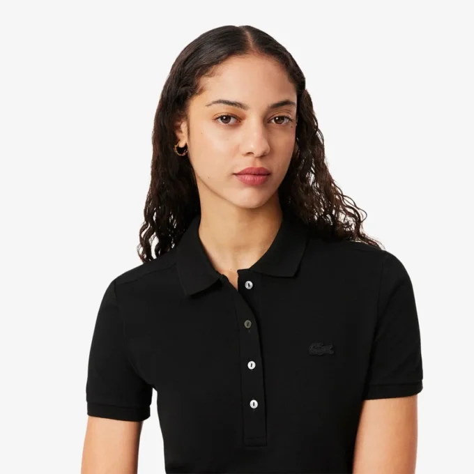 Vestido Polo Mini Piqué Elástico Slim Fit para mulher