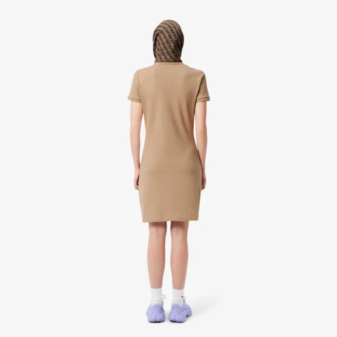 Vestido Polo Mini Piqué Elástico Slim Fit para mulher