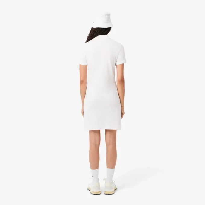 Vestido Polo Mini Piqué Elástico Slim Fit para mulher