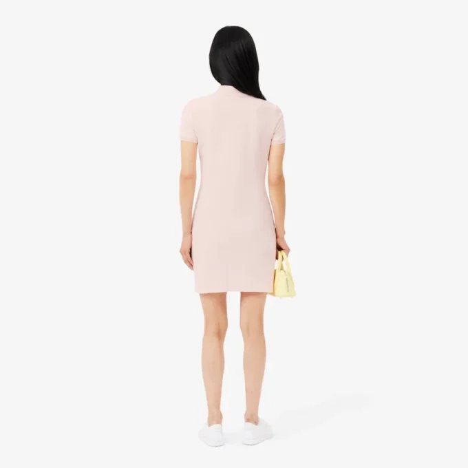 Vestido Polo Mini Piqué Elástico Slim Fit para mulher