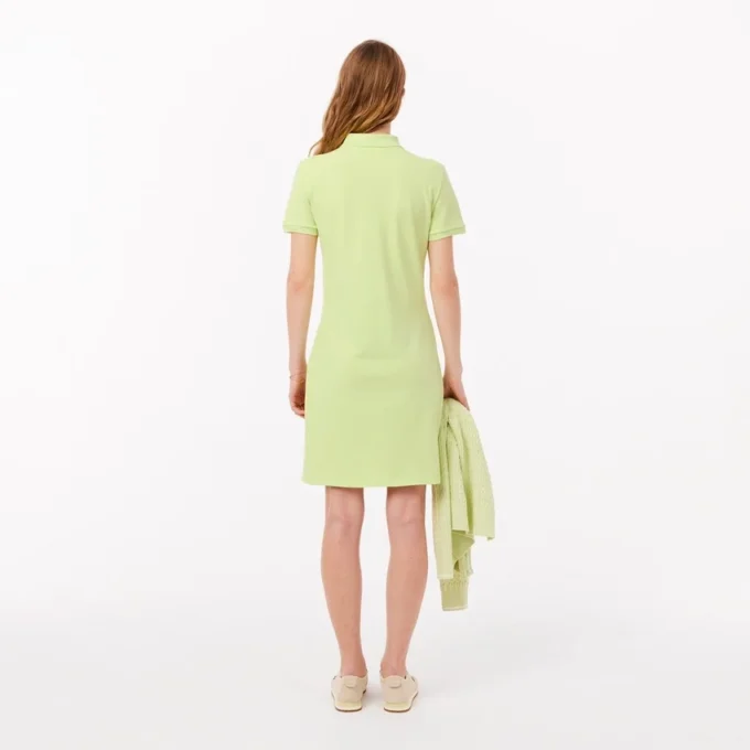 Vestido Polo Mini Piqué Elástico Slim Fit para mulher