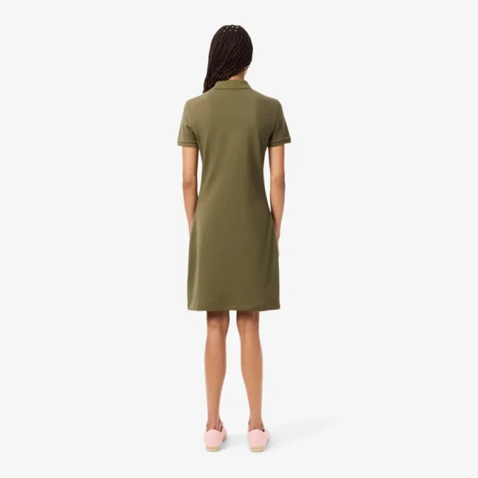 Vestido Polo Mini Piqué Elástico Slim Fit para mulher
