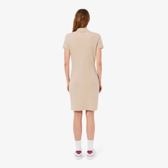Vestido Polo Mini Piqué Elástico Slim Fit para mulher