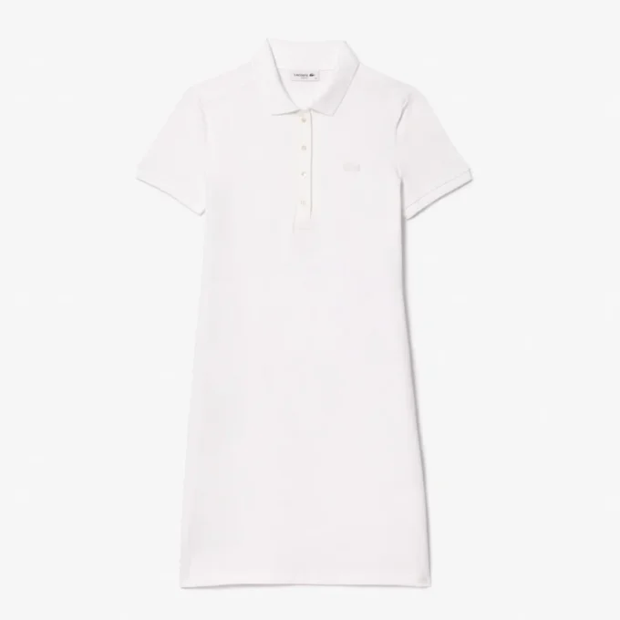 Vestido Polo Mini Piqué Elástico Slim Fit para mulher