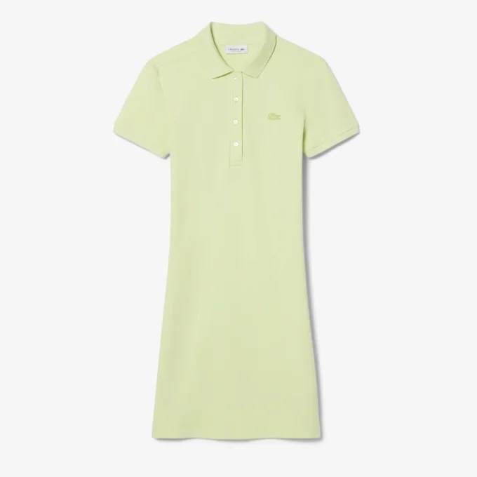 Vestido Polo Mini Piqué Elástico Slim Fit para mulher