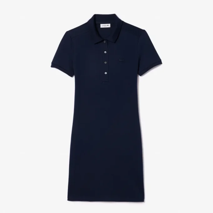 Vestido Polo Mini Piqué Elástico Slim Fit para mulher