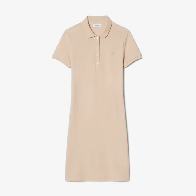 Vestido Polo Mini Piqué Elástico Slim Fit para mulher