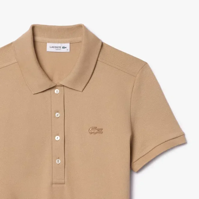 Vestido Polo Mini Piqué Elástico Slim Fit para mulher