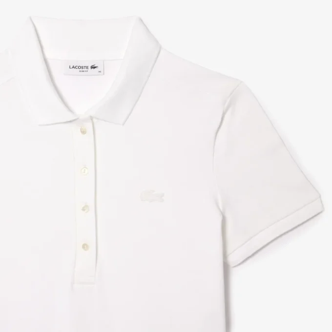 Vestido Polo Mini Piqué Elástico Slim Fit para mulher