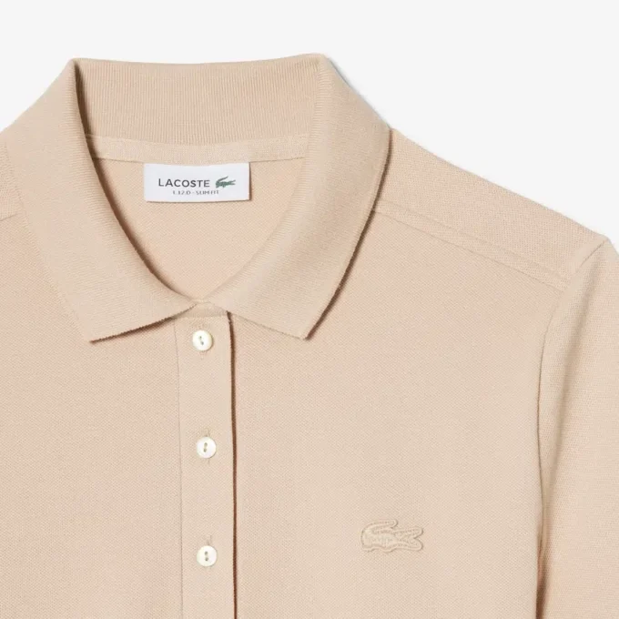 Vestido Polo Mini Piqué Elástico Slim Fit para mulher