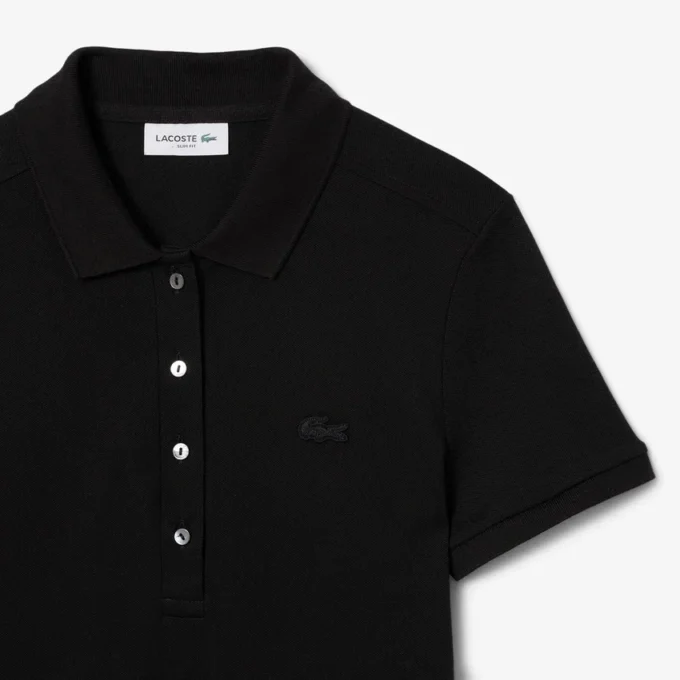 Vestido Polo Mini Piqué Elástico Slim Fit para mulher