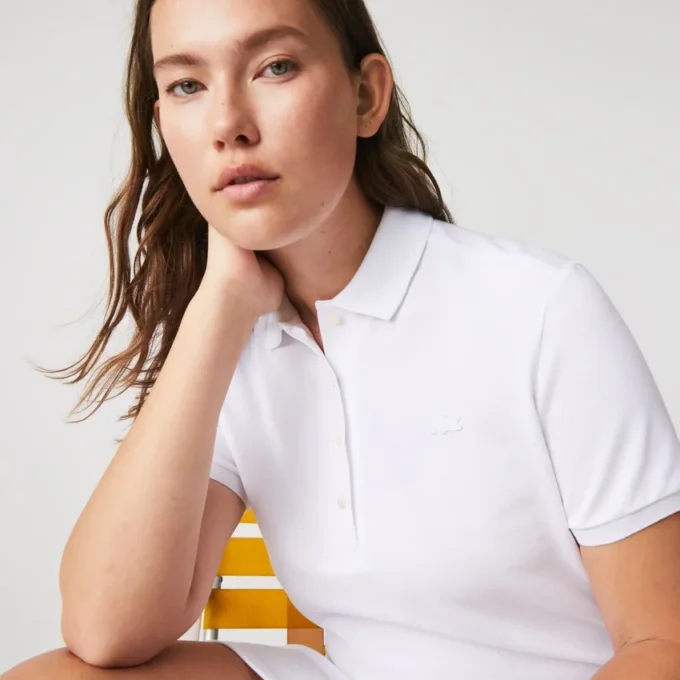 Vestido Polo Mini Piqué Elástico Slim Fit para mulher